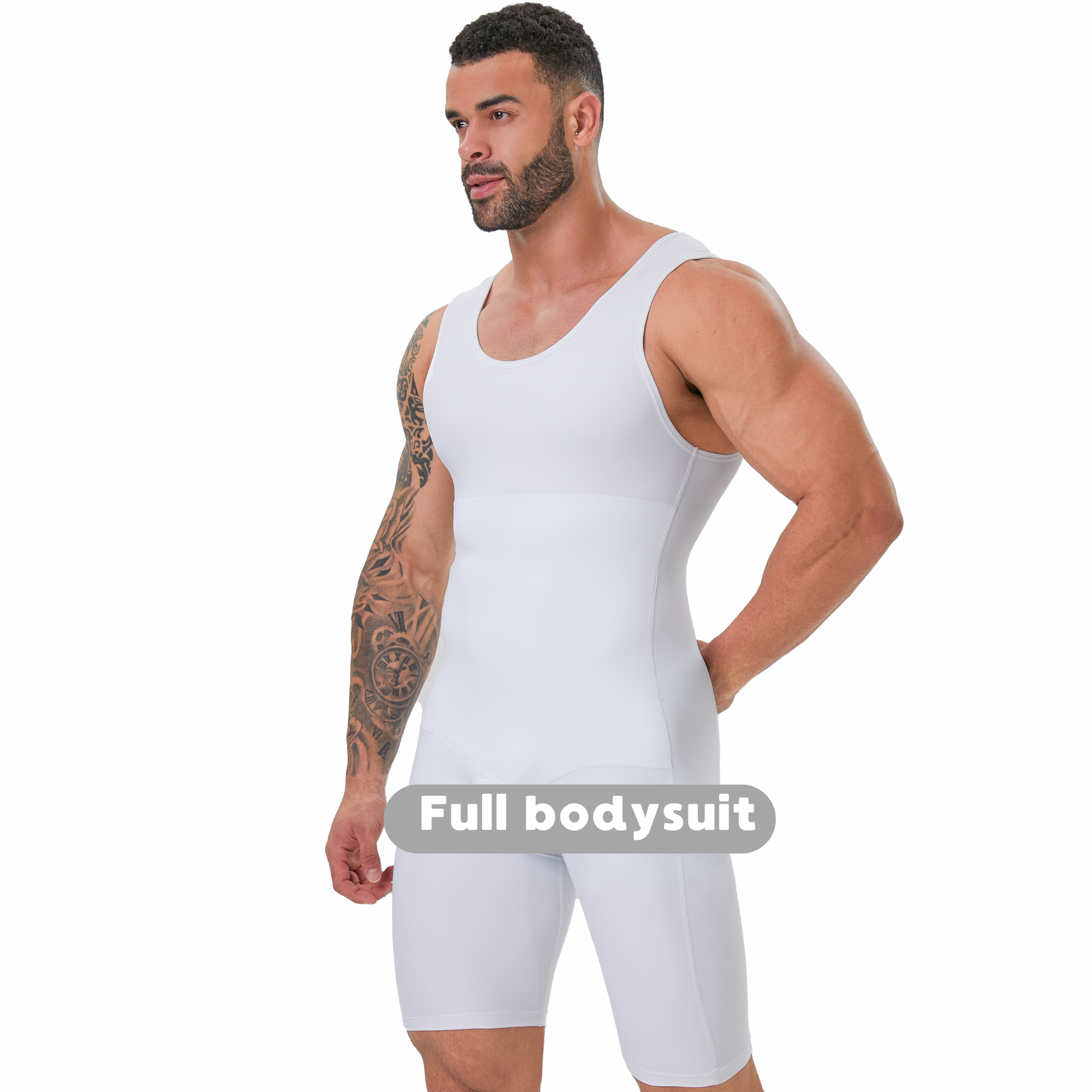 Men's Double Layer Tummy Contr - Shapewear Bodysuit Firm incelemesi ve fiyatı