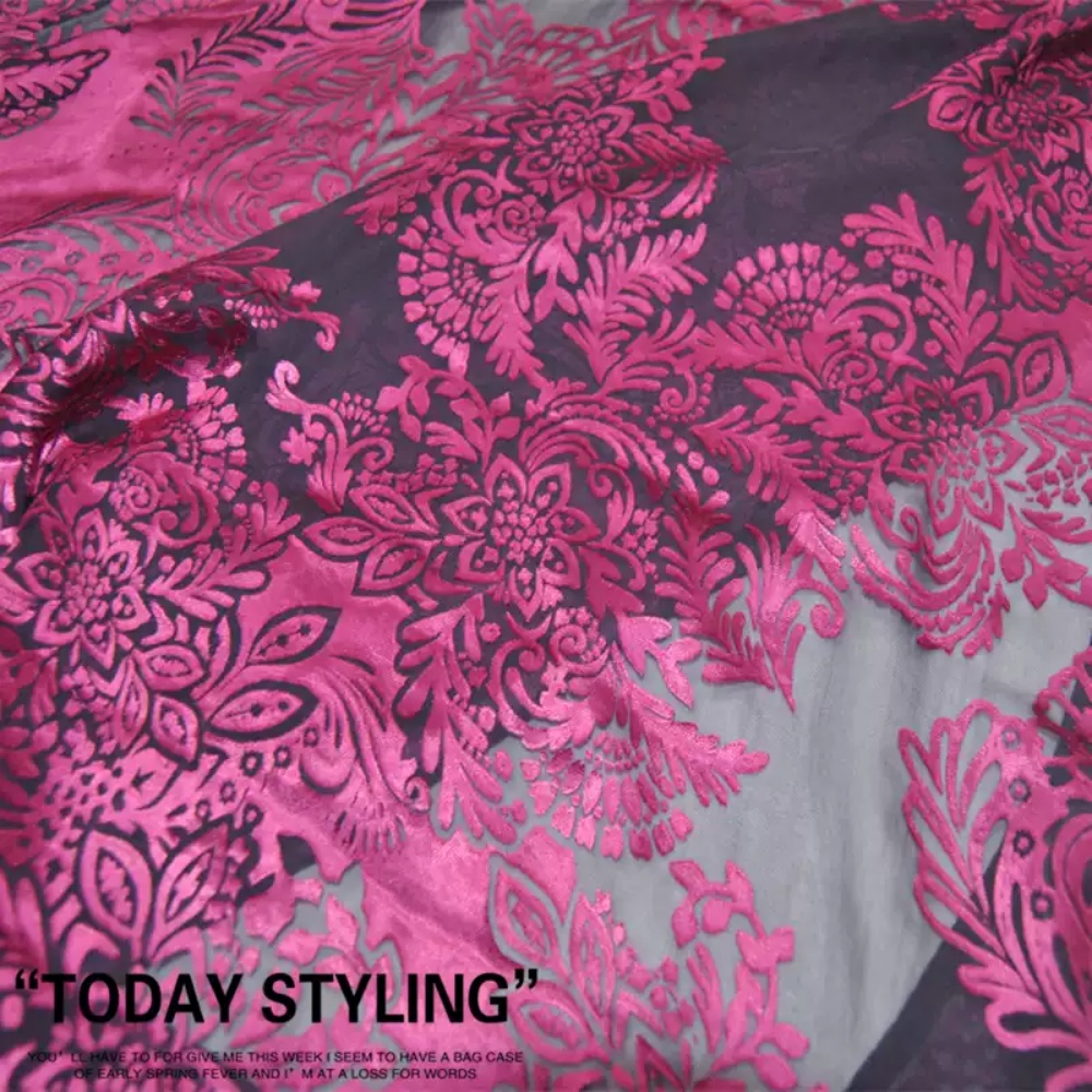 Fashion Large Pink Flower Desi - Robe Silk Women incelemesi ve fiyatı