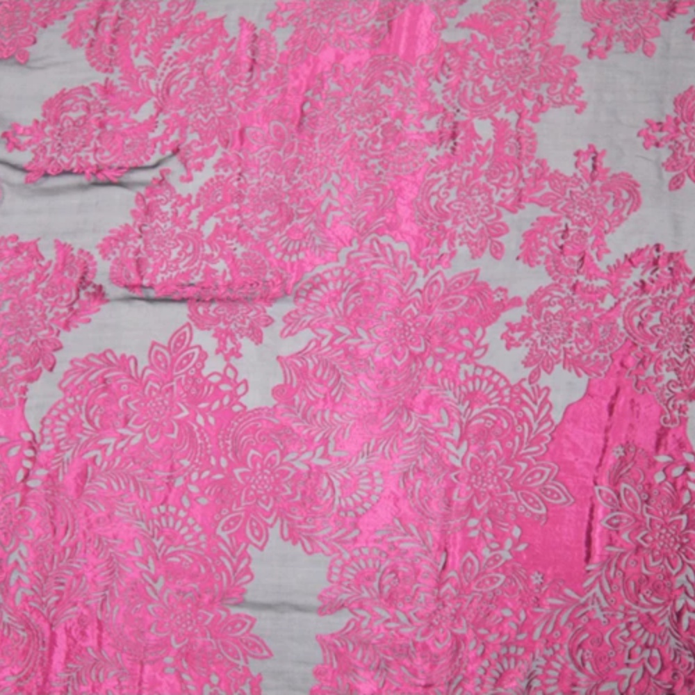 Fashion Large Pink Flower Desi - Robe Silk Women incelemesi ve fiyatı