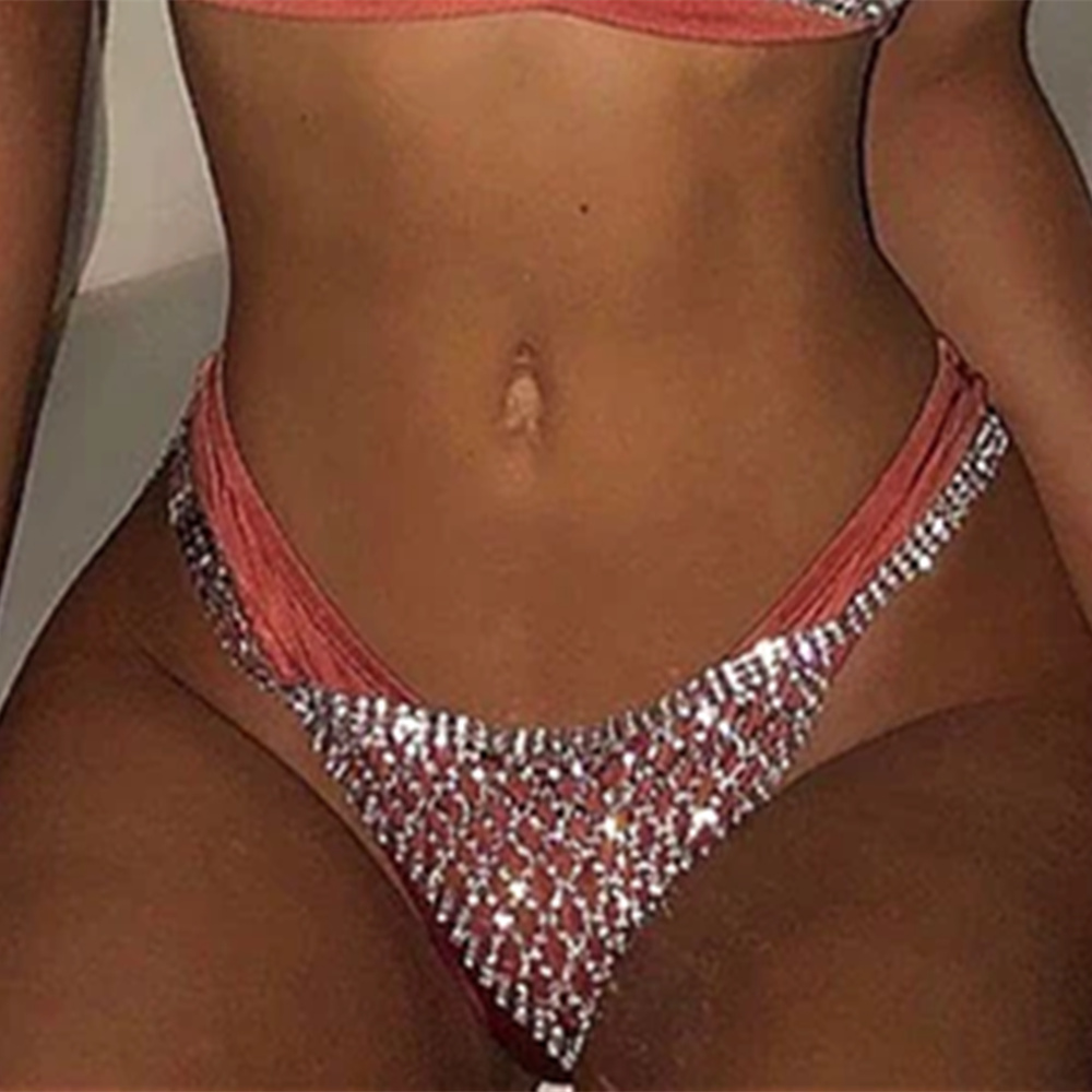 Stonefans Mesh Rhinestone Body - Thong Bikini Women incelemesi ve fiyatı