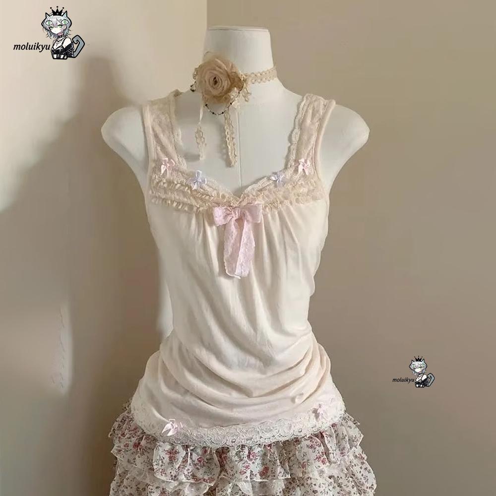 Women Y2K 2Pcs Outfit Set Lace - Cami Top Lace incelemesi ve fiyatı