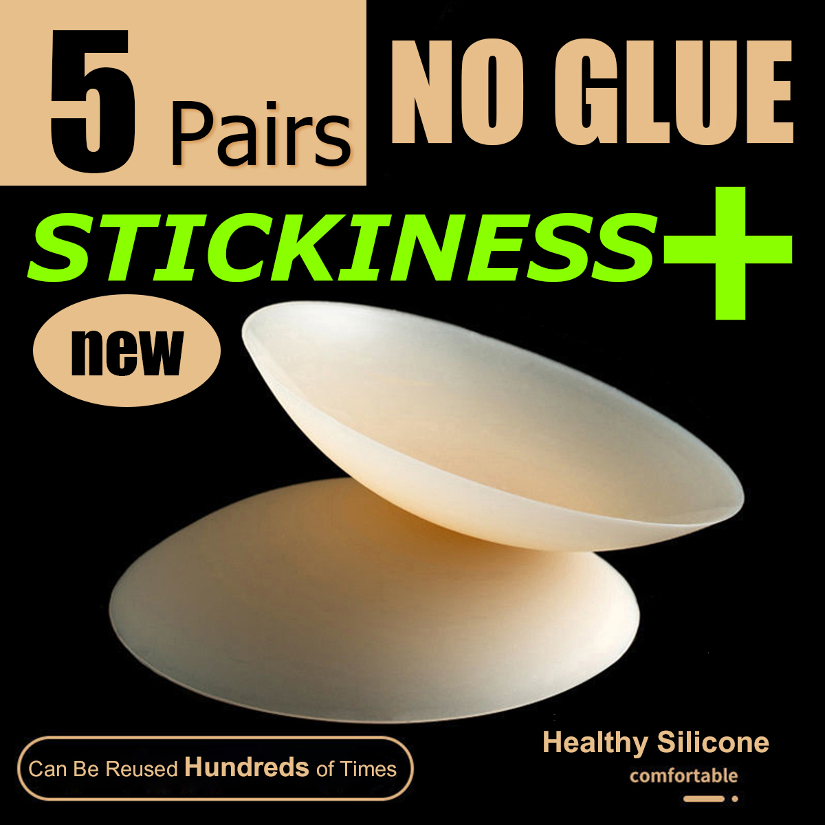 5 Pairs More Sticky 10cm No Tr - Silicone Bra Adhesive incelemesi ve fiyatı