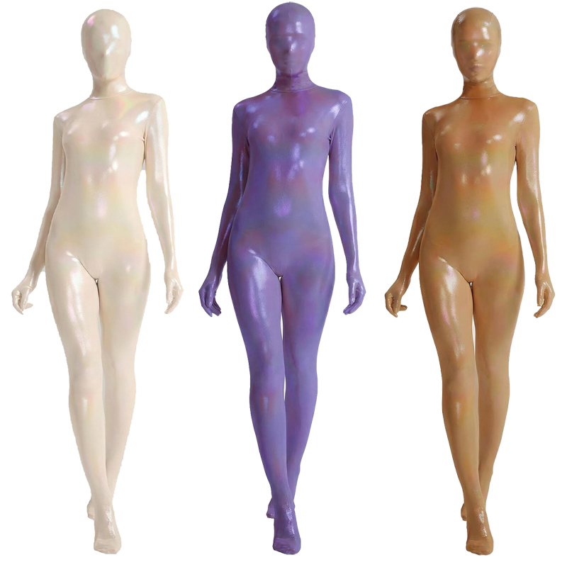 Women Shiny Gradient Zentai Bo - Shapewear Bodysuit Firm incelemesi ve fiyatı