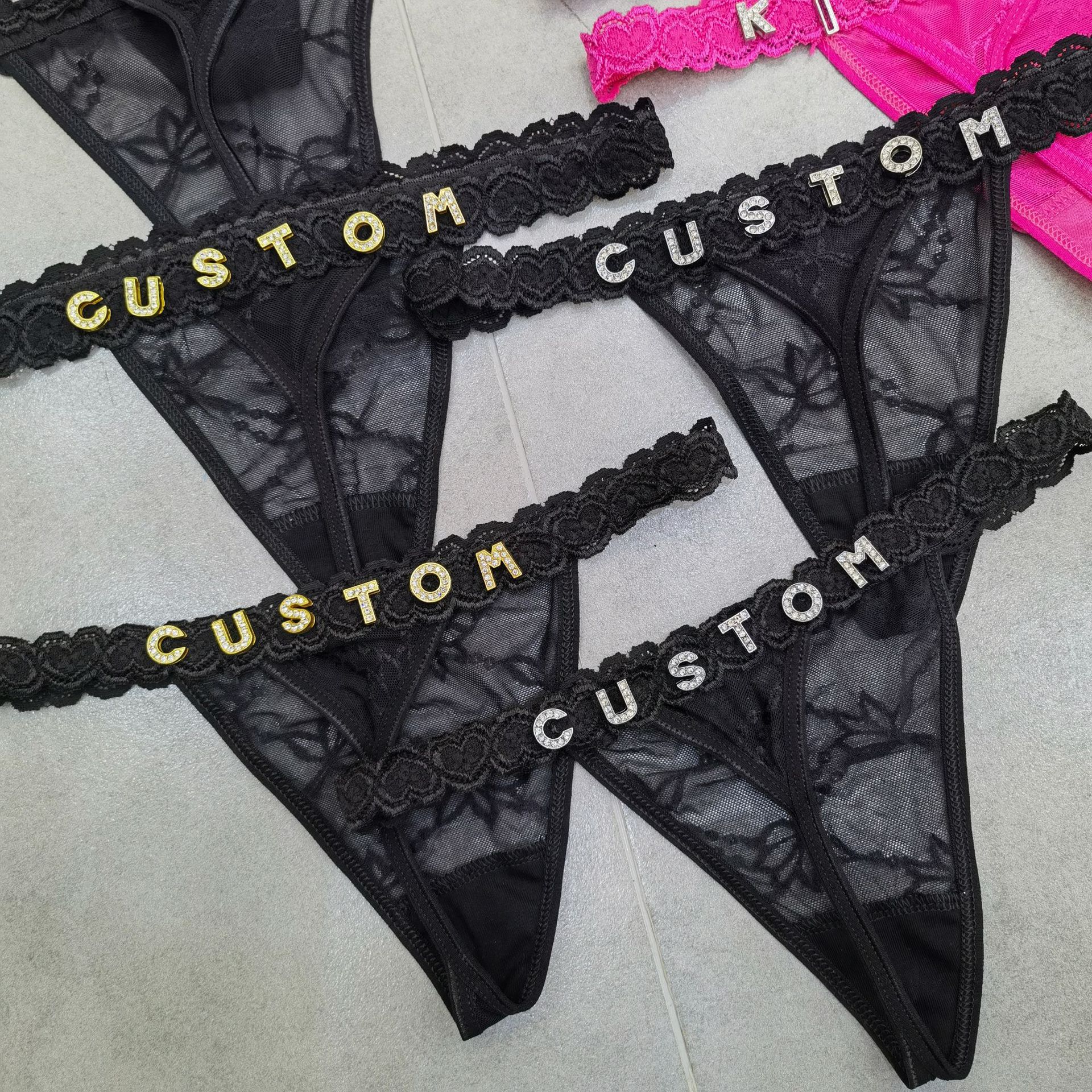 Customize Thongs Crystal Name  - Thong Bikini Women incelemesi ve fiyatı