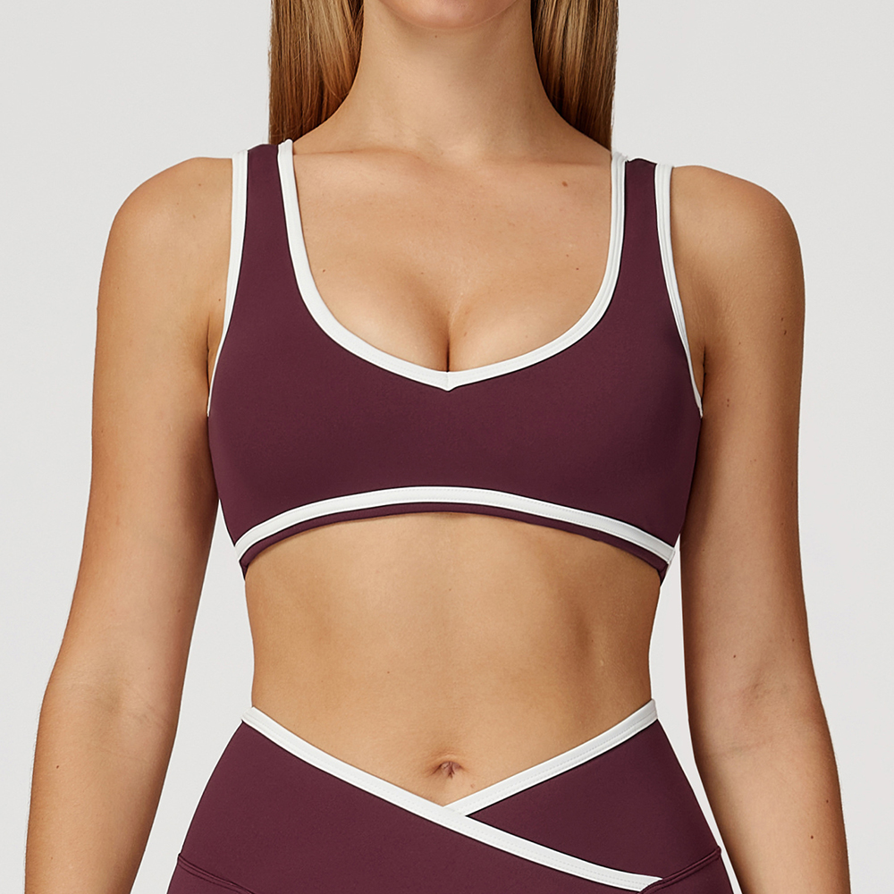 V-Neck Sports Bra Women Top Pu - Push Up Bra Padded incelemesi ve fiyatı