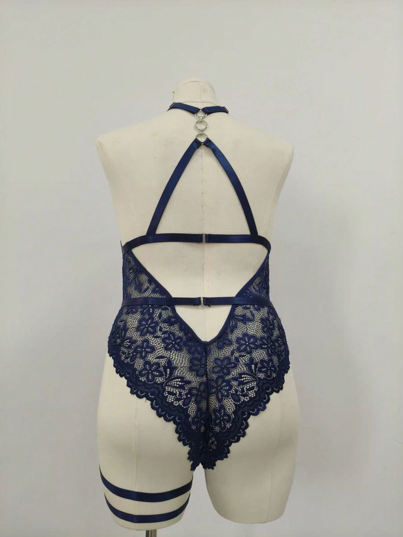 Blue Lace Wireless Bodysuit Wi - Garter Belt Set incelemesi ve fiyatı