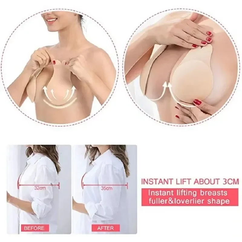 1Pair Self Adhesive Silicone S - Silicone Bra Adhesive incelemesi ve fiyatı