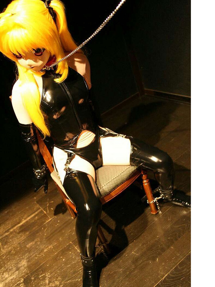 4PCS/SET Wet Look PVC Catsuit  - Garter Belt Set incelemesi ve fiyatı