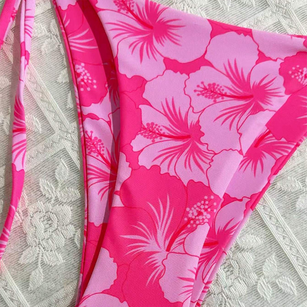 Women's Printed Vest Bikini+Th - Thong Bikini Women incelemesi ve fiyatı