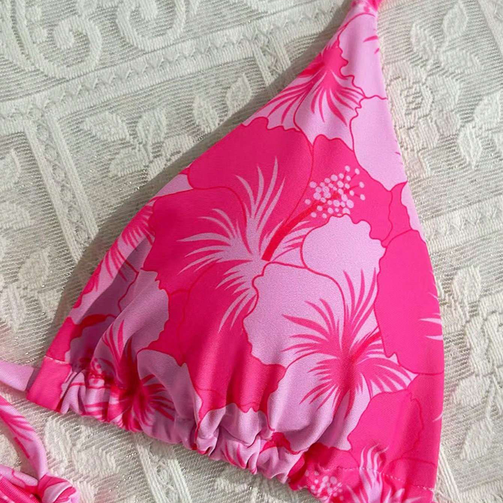 Women's Printed Vest Bikini+Th - Thong Bikini Women incelemesi ve fiyatı