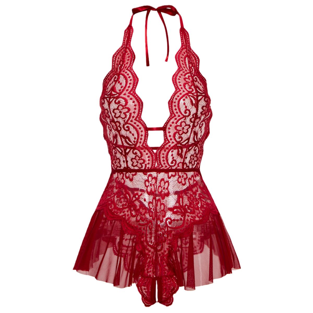 Erotic Crotchless Hot Lingerie - Lace Teddy Lingerie incelemesi ve fiyatı