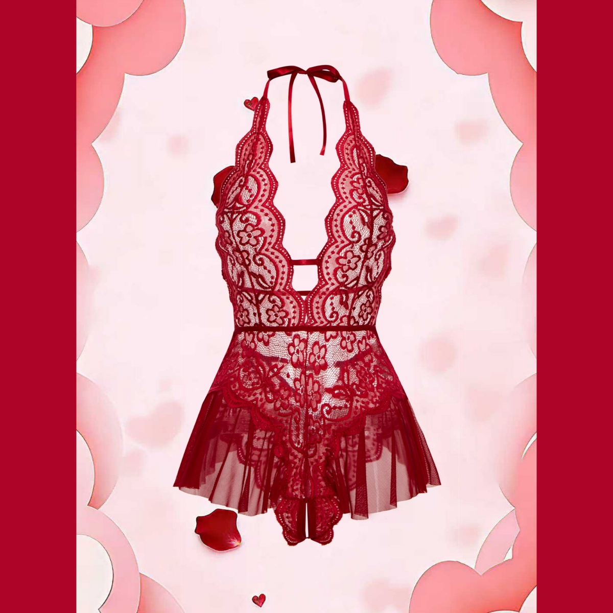 Erotic Crotchless Hot Lingerie - Lace Teddy Lingerie incelemesi ve fiyatı