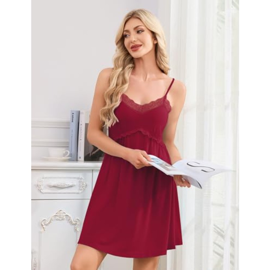 Sexy Nightgowns for Women Lace - Babydoll Chemise Night incelemesi ve fiyatı