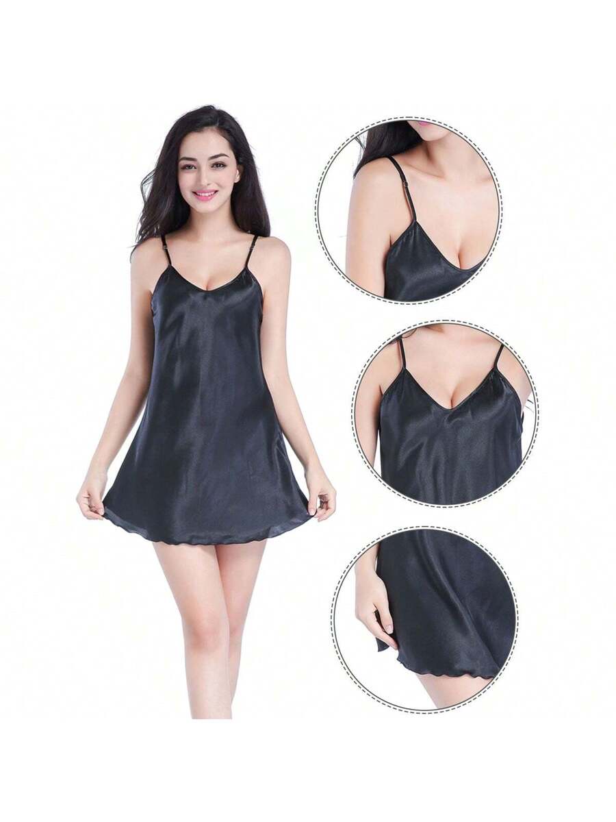 Women Satin Chemise Nightgown  - Slip Dress Satin incelemesi ve fiyatı