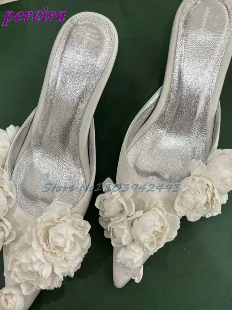 Multi Flower Wedding Sandals S - Slip Dress Satin incelemesi ve fiyatı