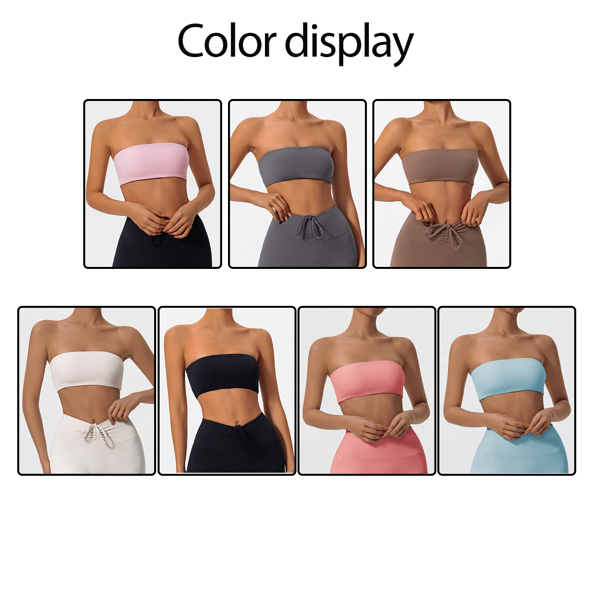 Strapless Sports Bra Gym Crop  - Sports Bra High Impact incelemesi ve fiyatı