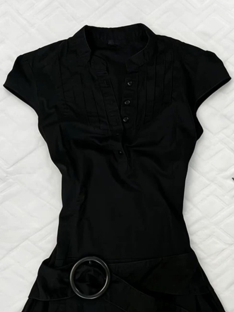 Vintage Style Black Slim Fit P - Corset Waist Cinch incelemesi ve fiyatı