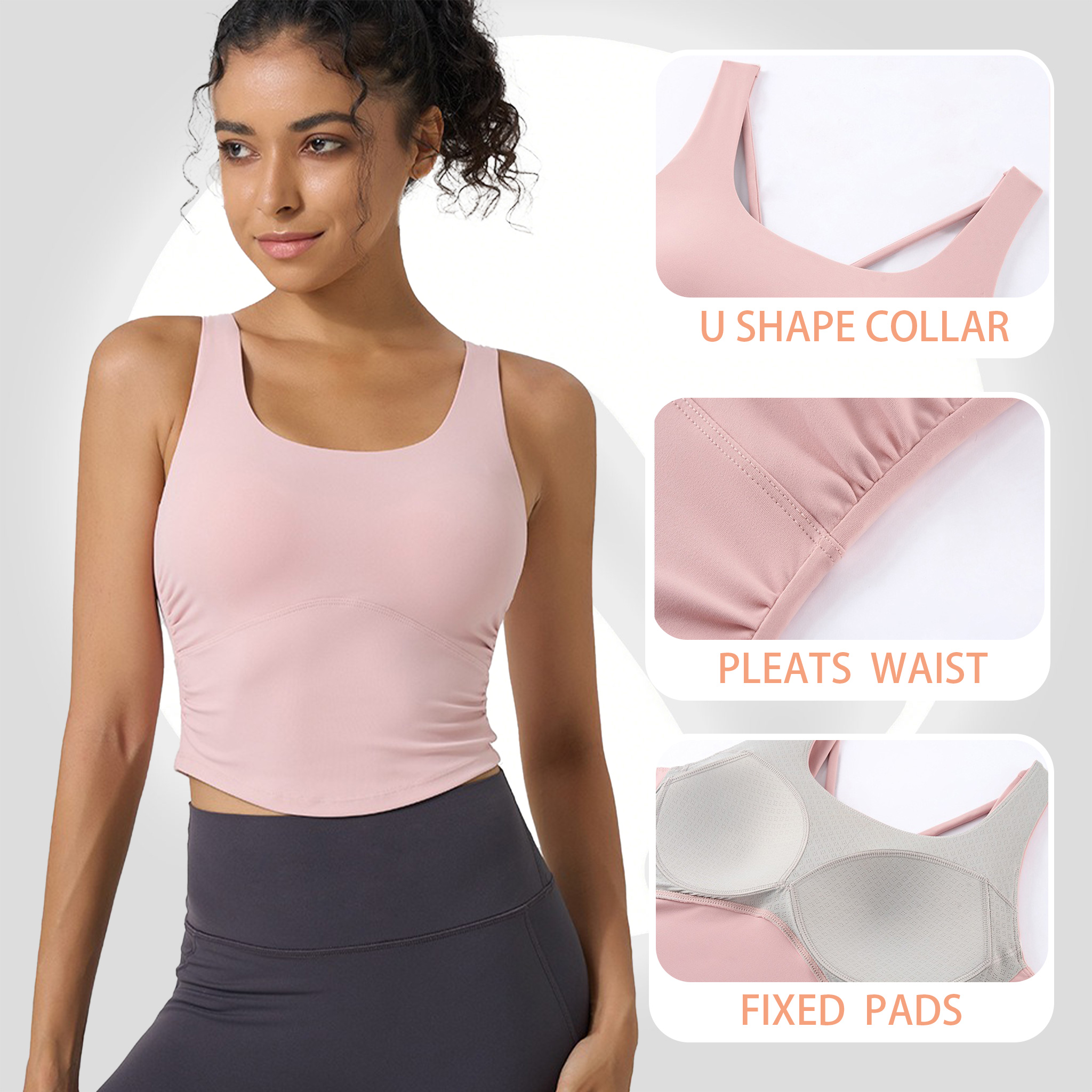 Women's Fixed Cup Yoga Sports  - Sports Bra High Impact incelemesi ve fiyatı