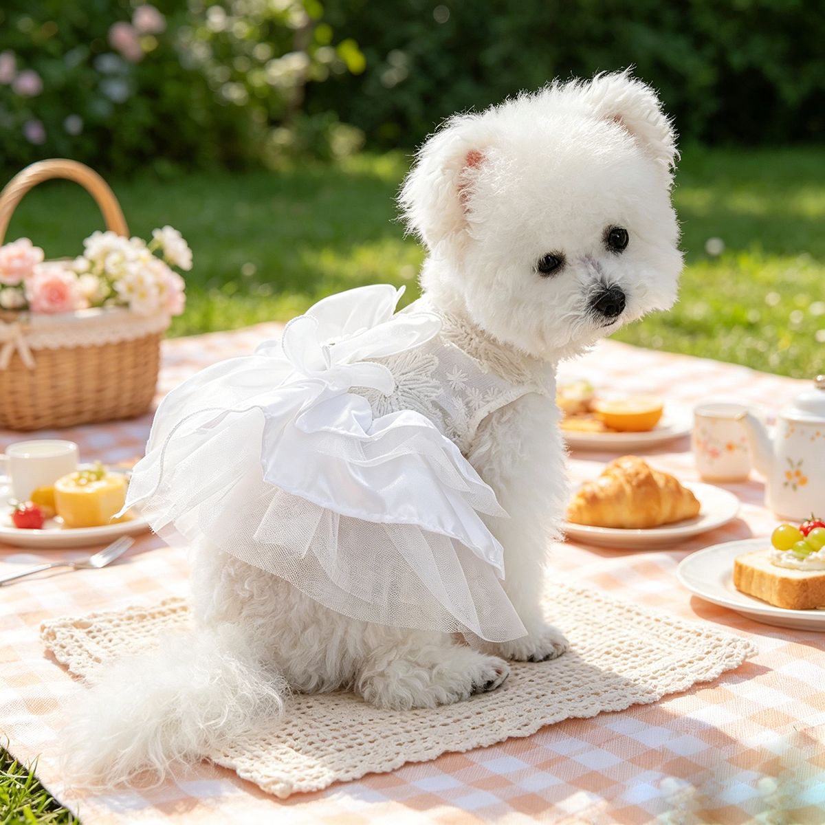 Elegant Lace Bow Pet Dress, Go - Lace Teddy Lingerie incelemesi ve fiyatı