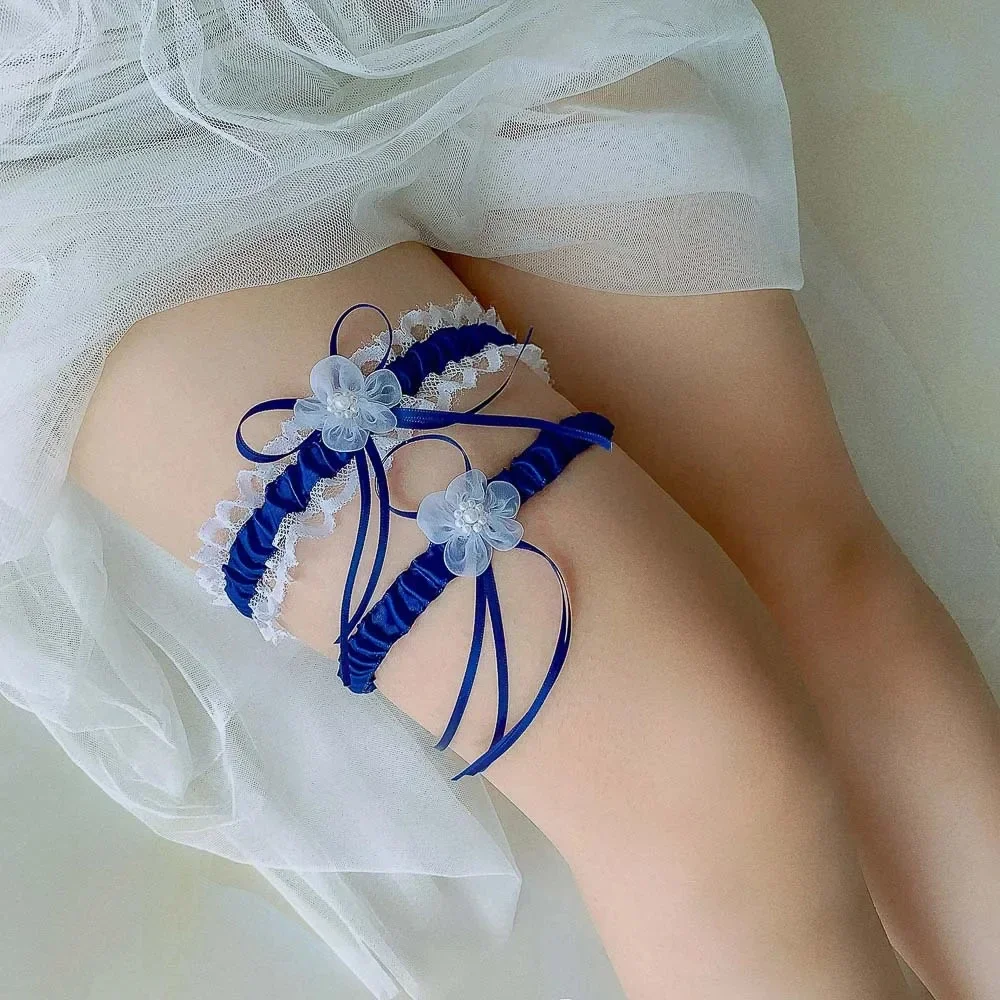 2pcs/Set Satin Ribbon Wedding  - Garter Belt Set incelemesi ve fiyatı