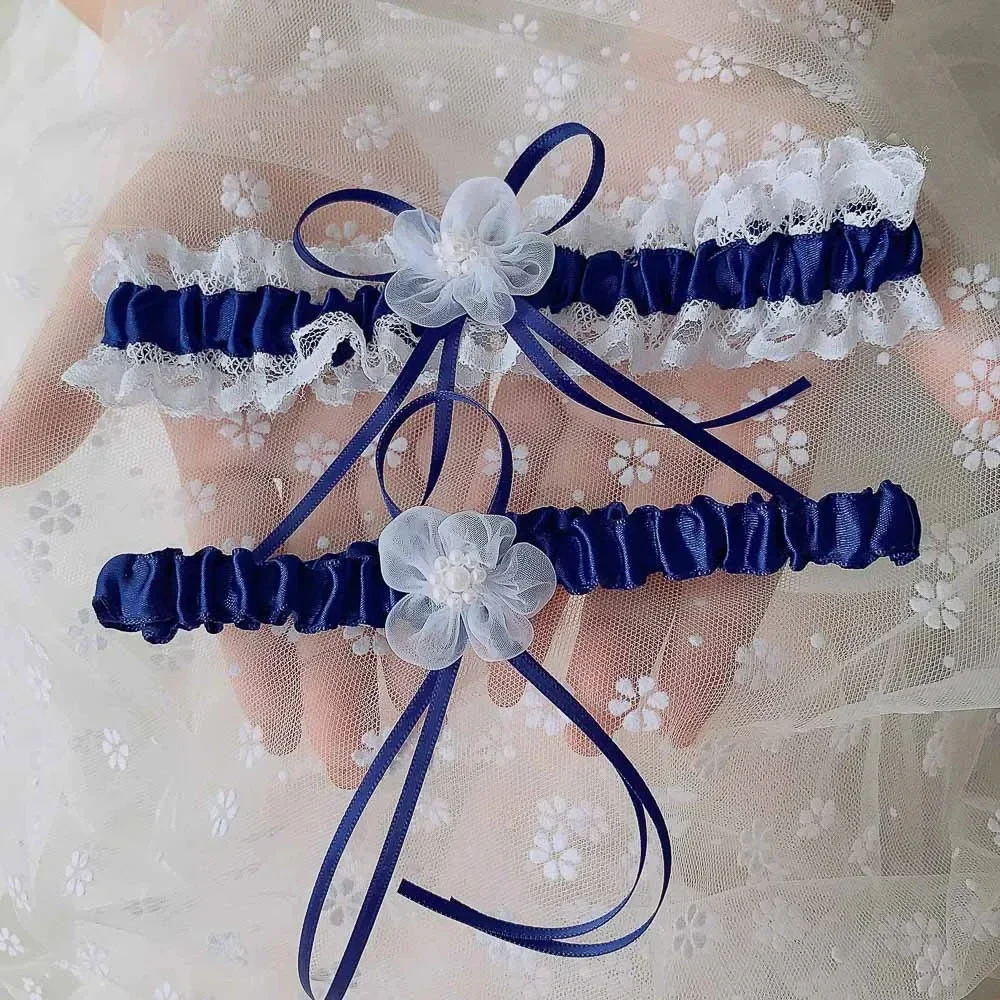 2pcs/Set Satin Ribbon Wedding  - Garter Belt Set incelemesi ve fiyatı