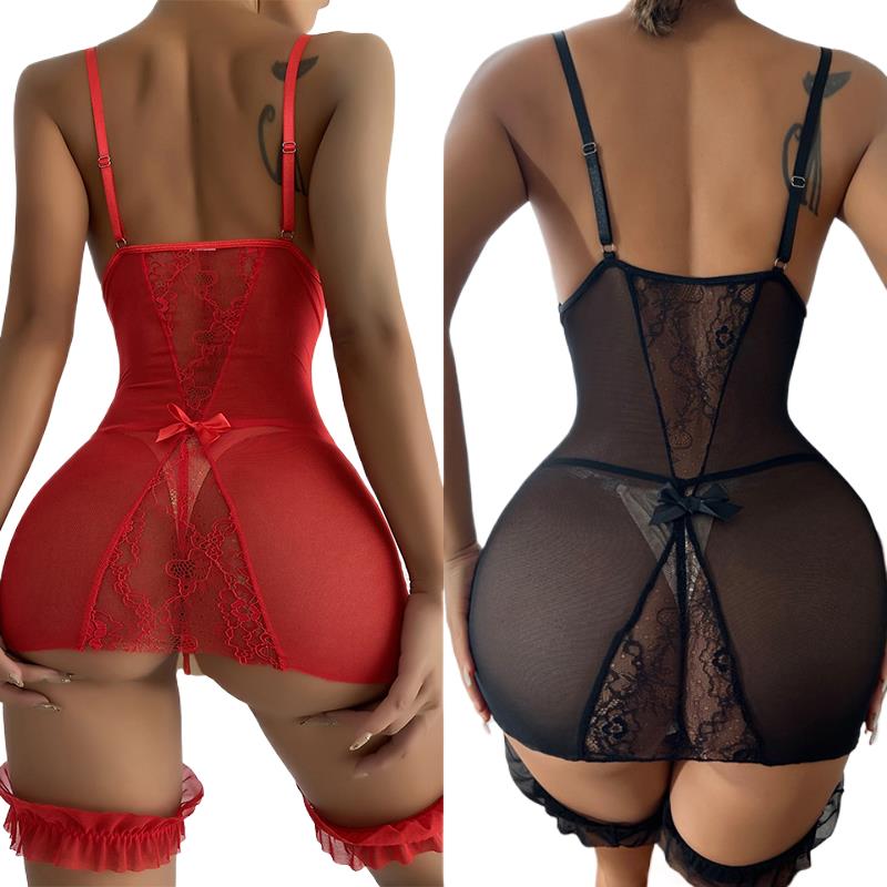 Transparent V-neck Strap Night - Babydoll Chemise Night incelemesi ve fiyatı