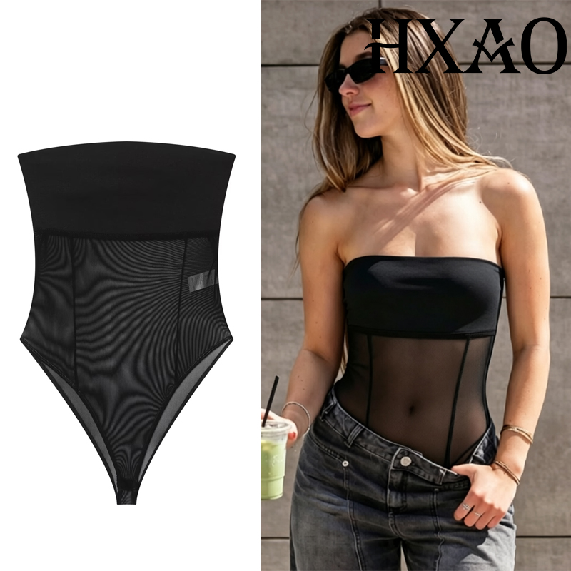 HXAO Tulle Corset Bodys Woman  - Strapless Bra Backless incelemesi ve fiyatı