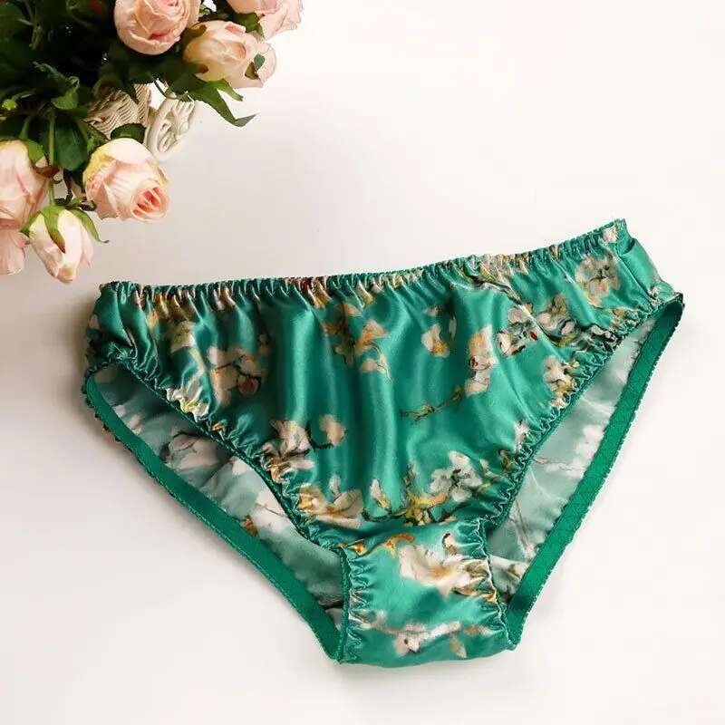 Summer Floral Print Ice Silk M - Boyshort Underwear incelemesi ve fiyatı