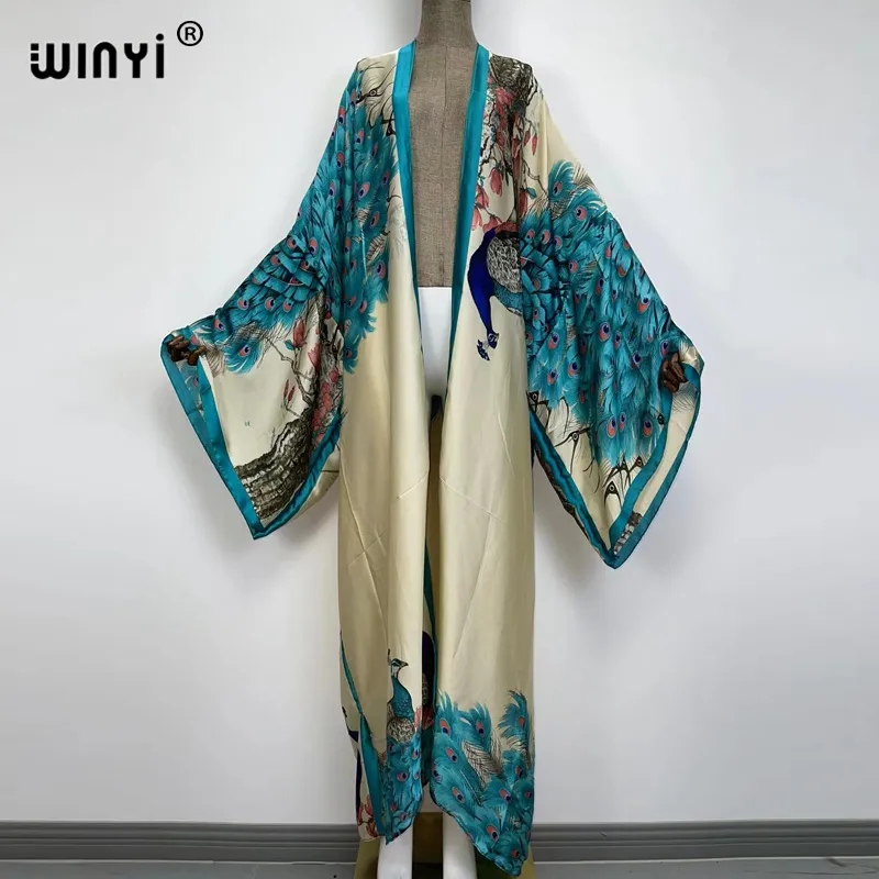 WINYI 2024 Summer Women Cardig - Robe Silk Women incelemesi ve fiyatı