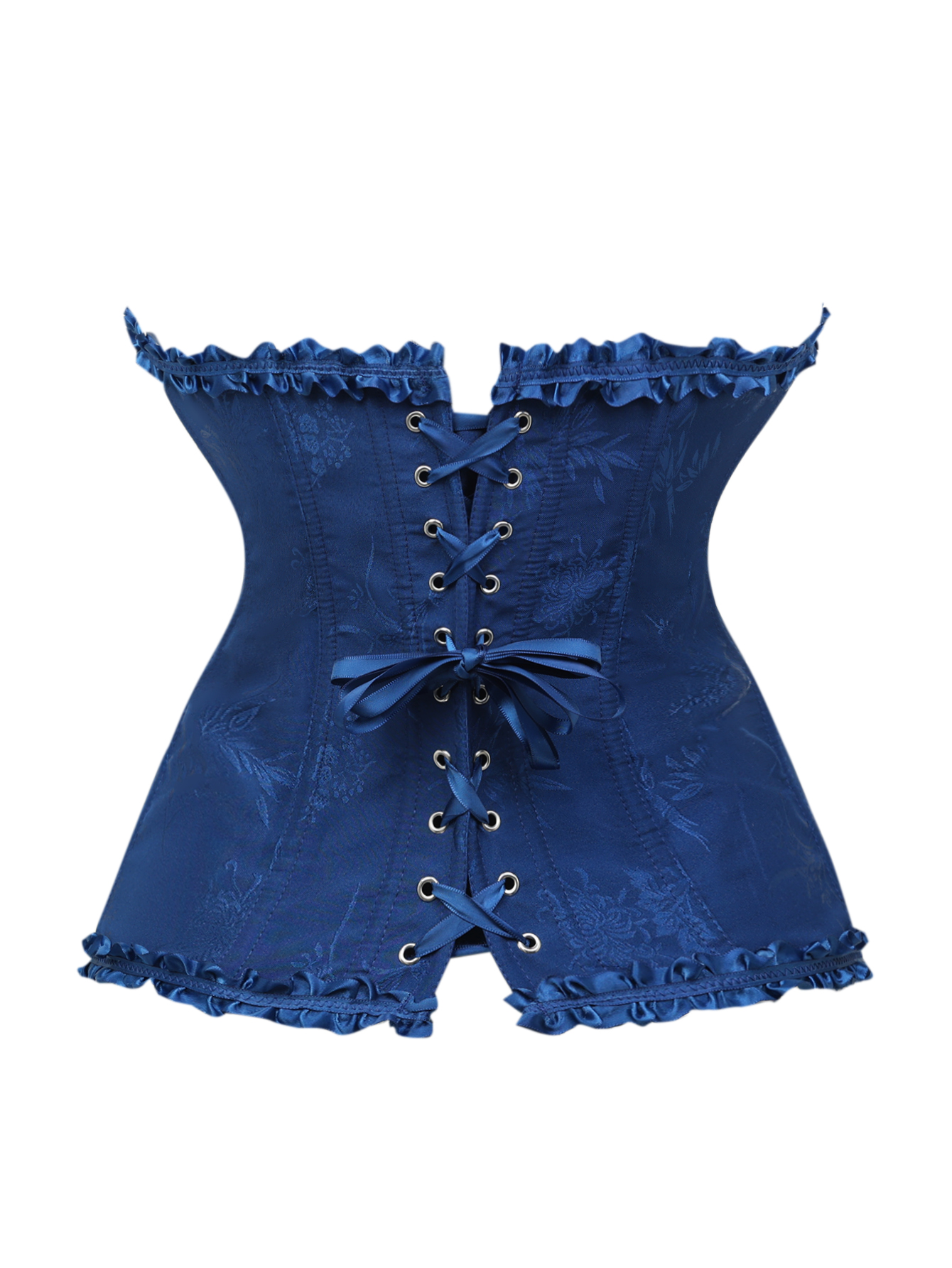 Dark blue jacquard lace edged  - Corset Waist Cinch incelemesi ve fiyatı