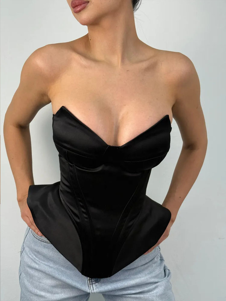 BKQU Sexy Fishbone Strapless C - Corset Waist Cinch incelemesi ve fiyatı